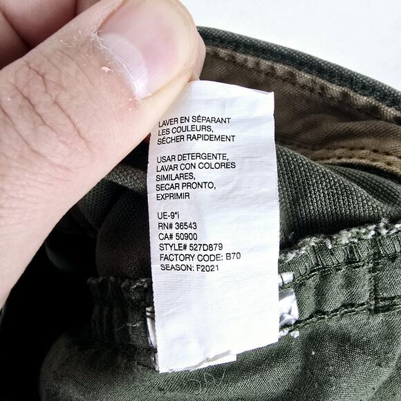 G.H. Bass & Co. Mens 5 Pocket Canvas Field Hunting Pants Green Breen 40x32 - Picture 9 of 14